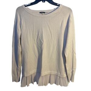 Milano Woman's Large Wool Blend Ruffle Long Sleeve Sweater Fairy